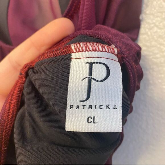 Patrick J solo dance costume purple custom rhinestone embellished leotard LC MC - Picture 7 of 10